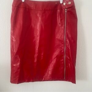 Jamie Nicole Collection 100% Polyurethane Women’s Button and Zip Open Skirt 14